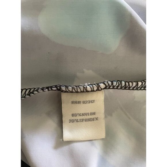 Aryeh Size Small Dress Short Sleeve Colorful Blue Nylon Spandex - Picture 6 of 7